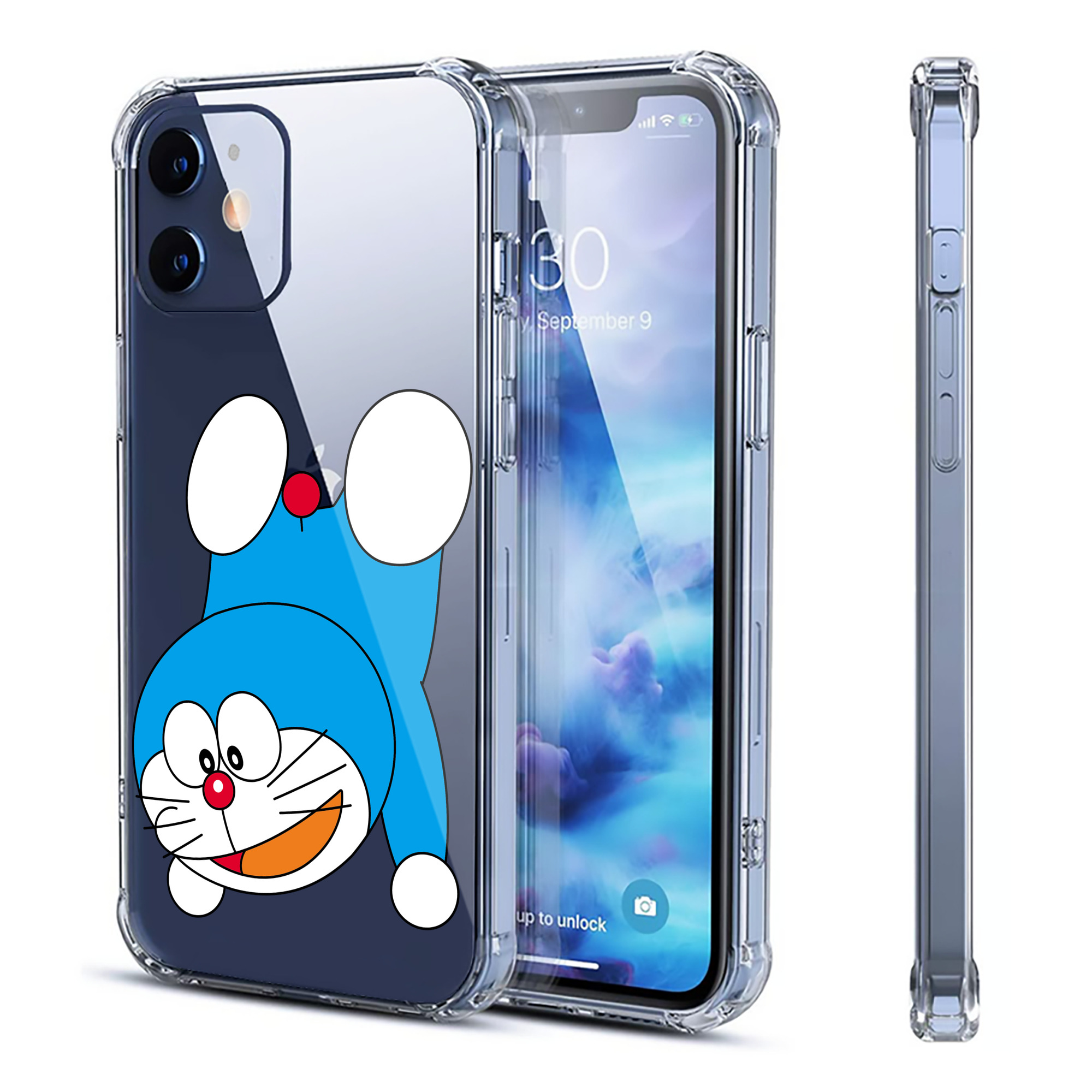 （画像用） ドラえもん Doraemon 【iPhone 12シリーズ対応】透明スマホケース（クリアソフトケース）